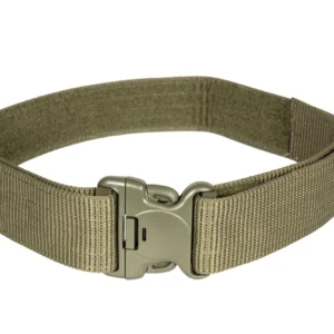 Bælte m. justerebar velcro, plastik buckle - Oliven grøn